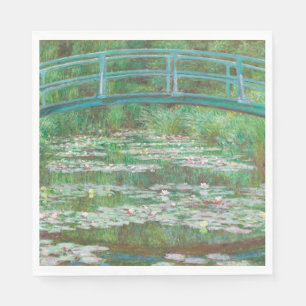 Claude Monet Japanese Footbridge. Impressionismus Serviette