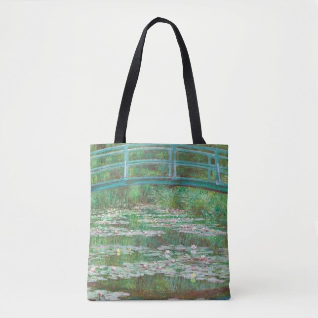 Claude Monet Japanese Footbridge. Impressionismus Tasche (Vorderseite)