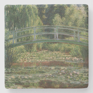 Claude Monet Japanese Footbridge & Water Lily Pool Steinuntersetzer
