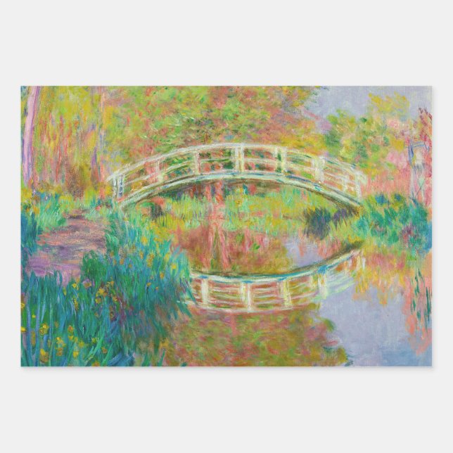 Claude Monet - Japanische Brücke, Giverny Geschenkpapier Set (Vorderseite)