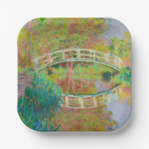 Claude Monet - Japanische Brücke, Giverny Pappteller