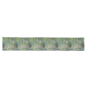Claude Monet Japanische Brücke Seerosen Kunst Großer Tischläufer