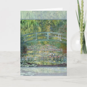 Claude Monet Japanische Brücke Seerosen Kunst Karte