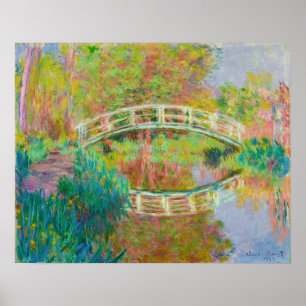 Claude Monet - Japanische Fußgängerbrücke, Giverny Poster