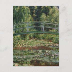 Claude Monet Japanische Fußgängerbrücke & Seerosen Postkarte
