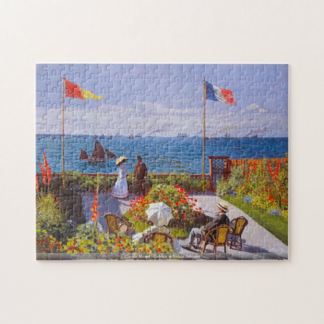 Claude Monet - jardin au puzzle de Sainte Adresse (Horizontal)