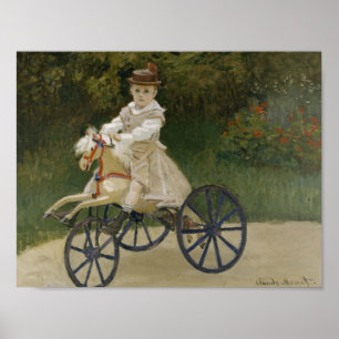 Claude Monet - Jean Monet über sein Hobby-Pferd Poster