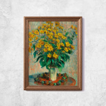 Claude Monet Jerusalem-Artischocken-Blumen Alte Ku