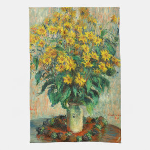 Claude Monet - Jerusalem-Artischockenblüten Geschirrtuch