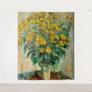 Claude Monet - Jerusalem-Artischockenblüten Wandteppich