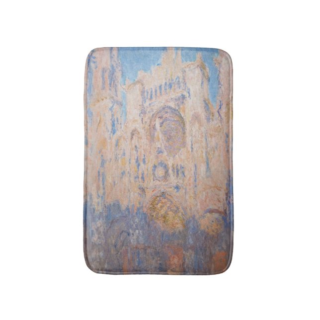 Claude Monet - Kathedrale Rouen bei Sonnenuntergan Badematte (Vorderseite Vertikal)