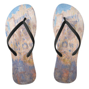 Claude Monet - Kathedrale Rouen bei Sonnenuntergan Flip Flops