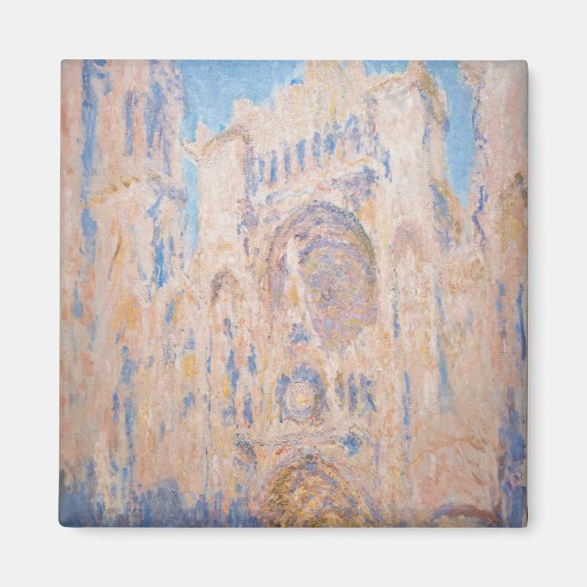 Claude Monet - Kathedrale Rouen bei Sonnenuntergan Magnet (Vorne)