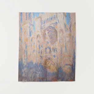 Claude Monet - Kathedrale Rouen bei Sonnenuntergan Wandteppich