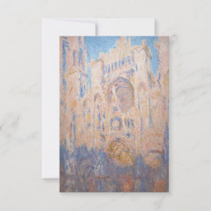Claude Monet - Kathedrale von Rouen bei Sonnenunte Dankeskarte