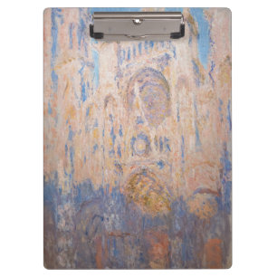 Claude Monet - Kathedrale von Rouen bei Sonnenunte Klemmbrett