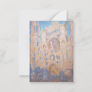 Claude Monet - Kathedrale von Rouen bei Sonnenunte Mitteilungskarte