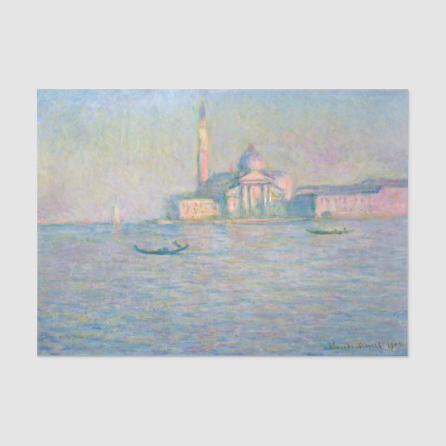 Claude Monet - Kirche San Giorgio Maggiore Seidenpapier (Vorderseite)