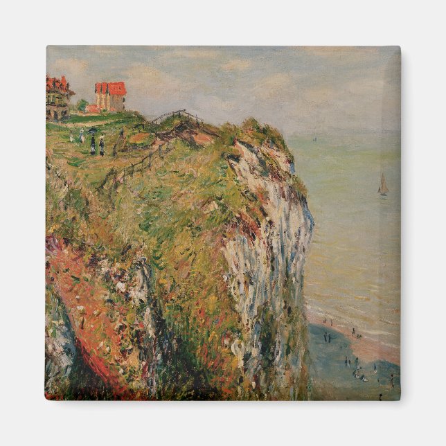 Claude Monet | Klippe bei Dieppe, 1882 Magnet (Vorne)
