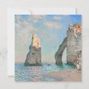 Claude Monet - Klippen bei Etretat Dankeskarte