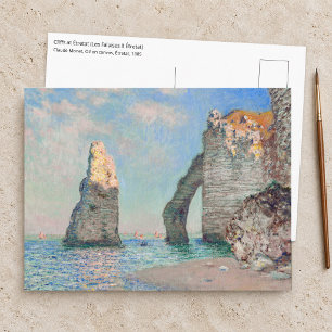 Claude Monet - Klippen bei Etretat Postkarte