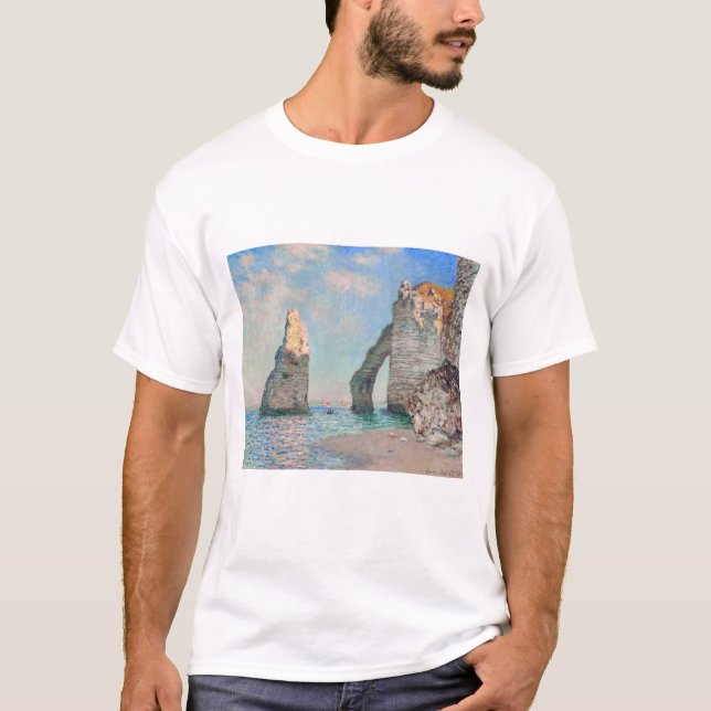Claude Monet - Klippen bei Etretat T-Shirt (Vorderseite)
