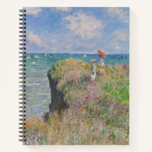 Claude Monet Klippenweg in Pourville   Notizbuch