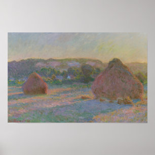 Claude Monet Kornstapel (Ende des Sommers) 1890 Poster