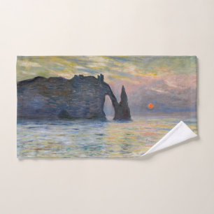 Claude Monet - La Falaise, Etretat, Coucher de sol