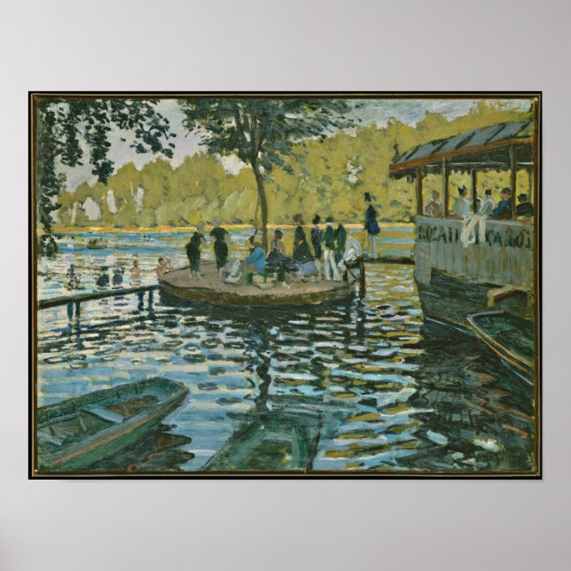 Claude Monet - La Grenouillere Poster (Vorne)