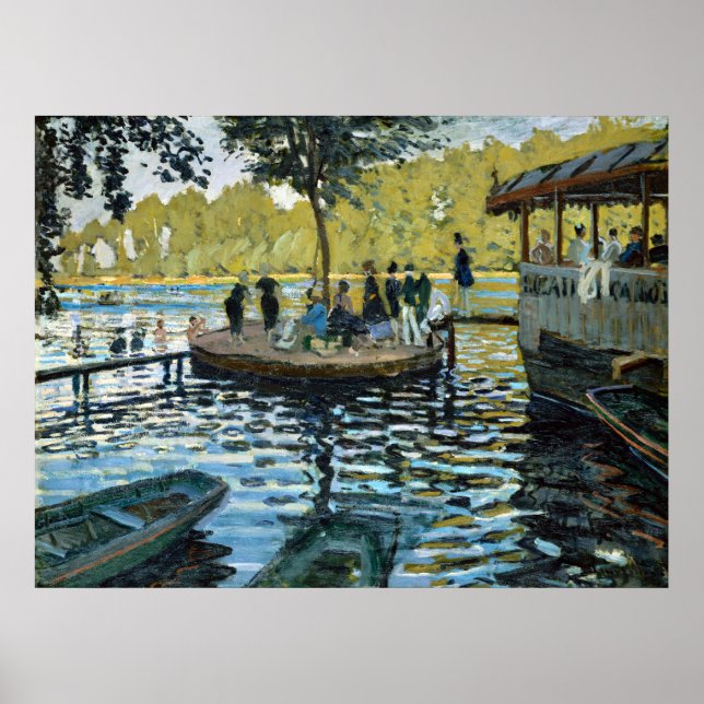 Claude Monet La Grenouillère Poster (Vorne)