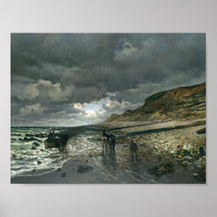 Claude Monet - La Pointe de la Hève at Low Tide Poster