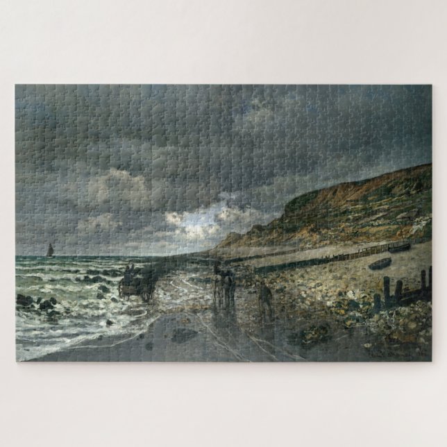 Claude Monet - La Pointe de la Hève bei Ebbe (Horizontal)