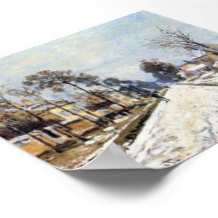 Claude Monet La route de Versailles à Louvecienne Poster