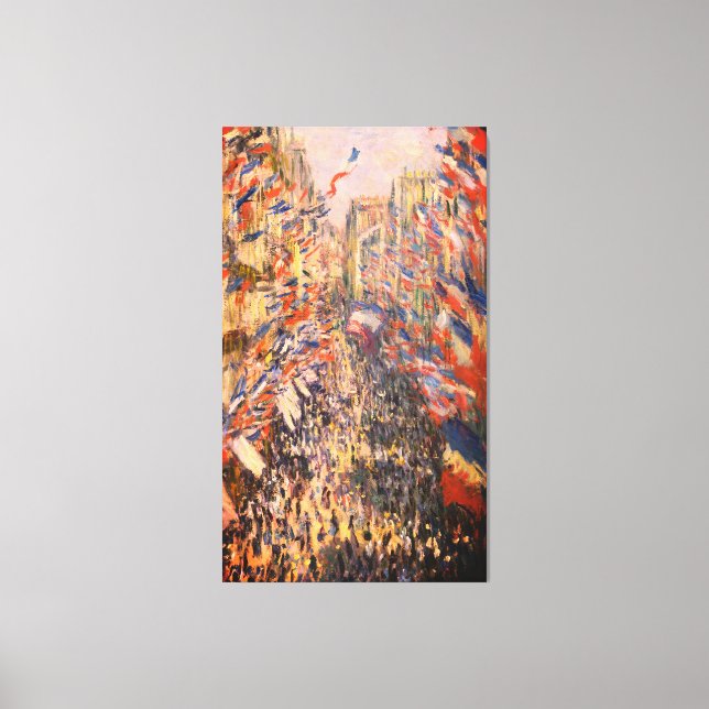 Claude Monet – La rue Montorgueil à Paris – Canvas Leinwanddruck (Vorderseite)