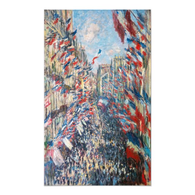 Claude Monet - La Rue Montorgueil - Paris Fotodruck (Vorne)