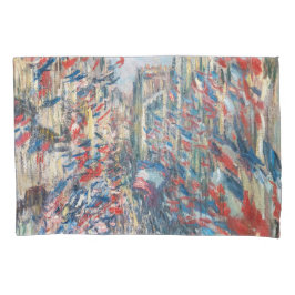 Claude Monet - La Rue Montorgueil - Paris Kissenbezug