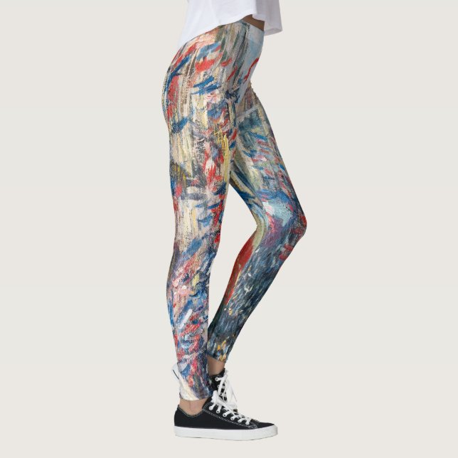 Claude Monet - La Rue Montorgueil - Paris Leggings (Rechts)