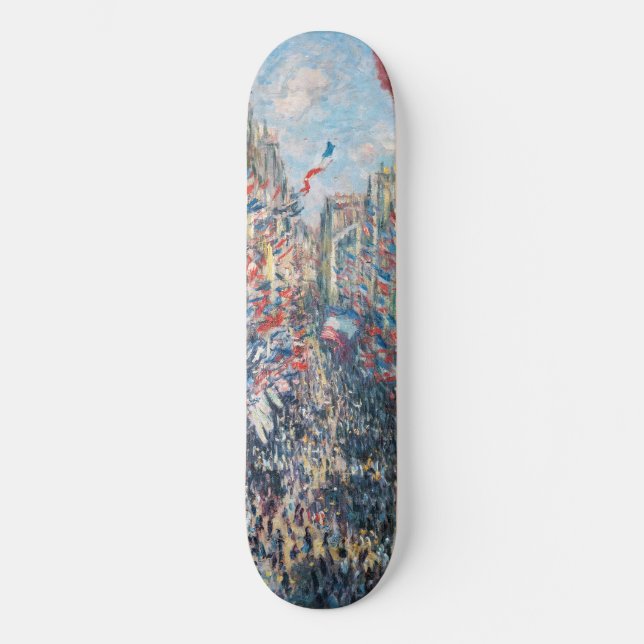 Claude Monet - La Rue Montorgueil - Paris Skateboard (Vorderseite)