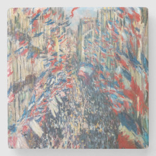 Claude Monet - La Rue Montorgueil - Paris Steinuntersetzer