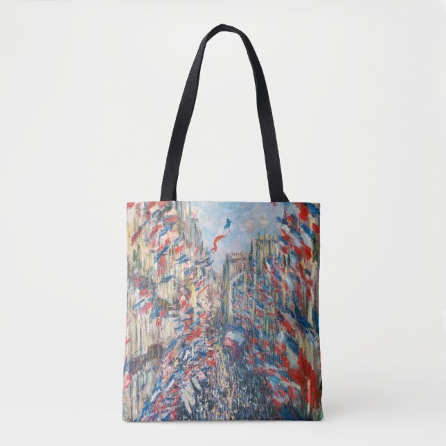 Claude Monet - La Rue Montorgueil - Paris Tasche (Vorderseite)