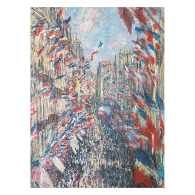 Claude Monet - La Rue Montorgueil - Paris Tischdecke (Vorderseite)