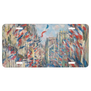 Claude Monet - La Rue Montorgueil - Paris US Nummernschild