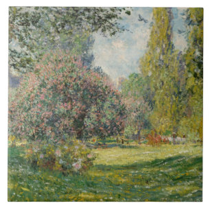 Claude Monet - Landschaft: Der Parc Monceau Fliese