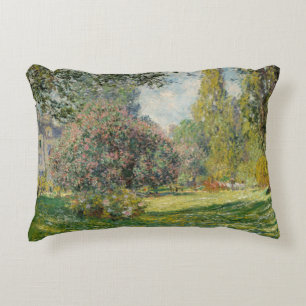 Claude Monet - Landschaft: Der Parc Monceau Zierkissen