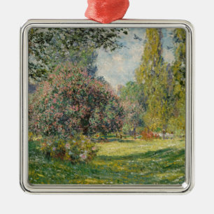 Claude Monet Landschaft: Der Park Monceau Ornament Aus Metall