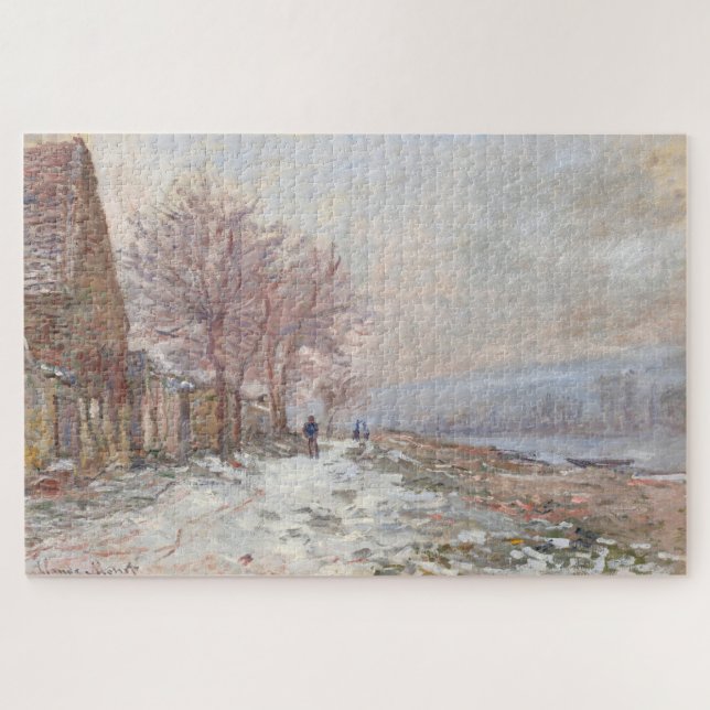 Claude Monet Lavacourt Winterlandschaft (Horizontal)