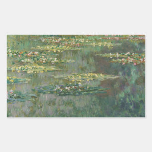 Claude Monet - Le Bassin des Nympheas Rechteckiger Aufkleber