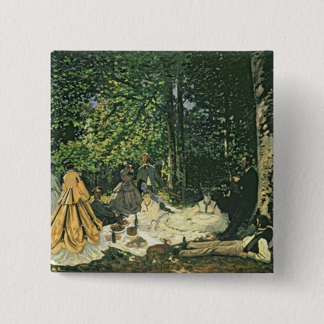 Claude Monet | Le Dejeuner sur l'Herbe, 1865-1866 Button (Vorderseite)