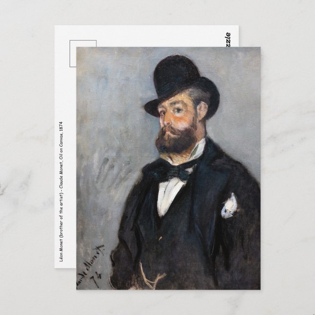 Claude Monet - Leon Monet Postkarte (Vorne/Hinten)